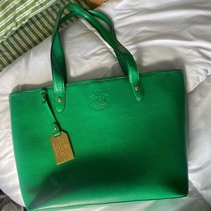 Green Ralph Lauren tote great condition